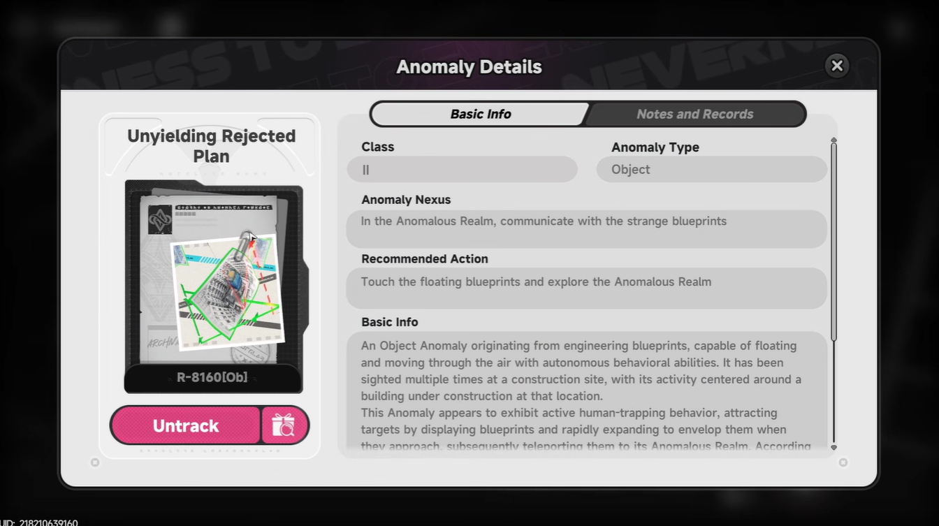 Unyielding Rejected Plan Neverness to Everness: NTE Anomaly