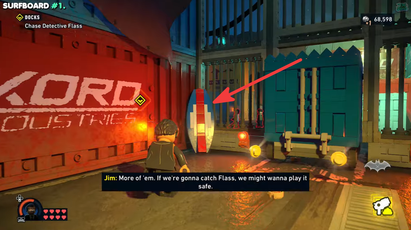 All Surfboards locations in LEGO Batman Legacy of the Dark Knight