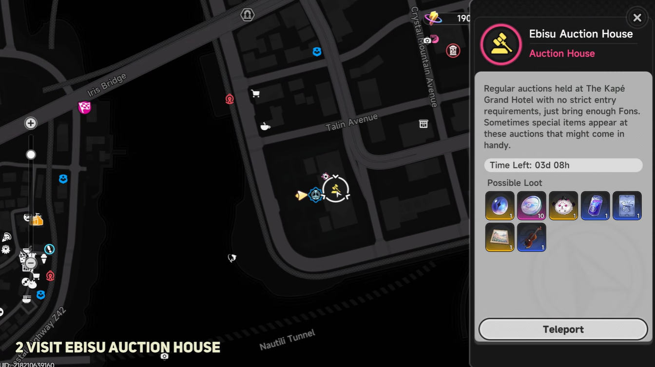 Ebisu Auction House Unlock Guide NTE