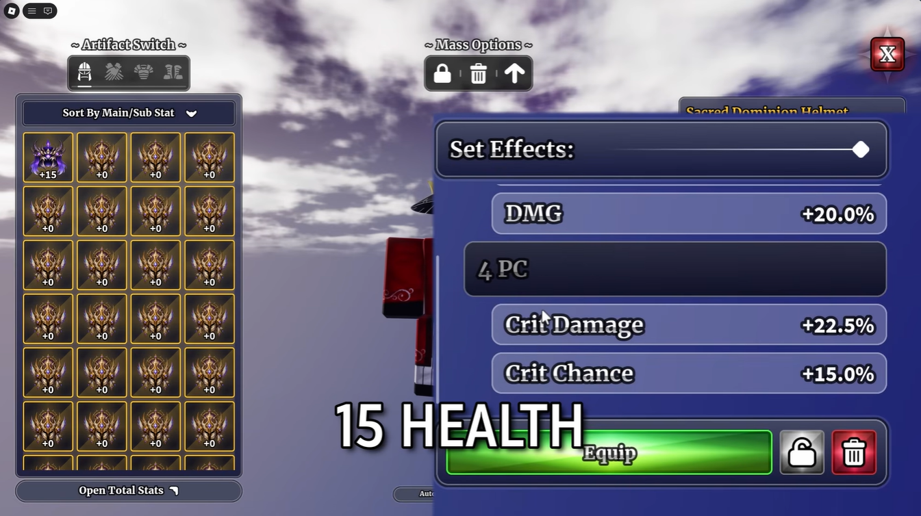 Sailor Piece Sacred Dominion Guide: Best Artifact Build for Maximum DPS