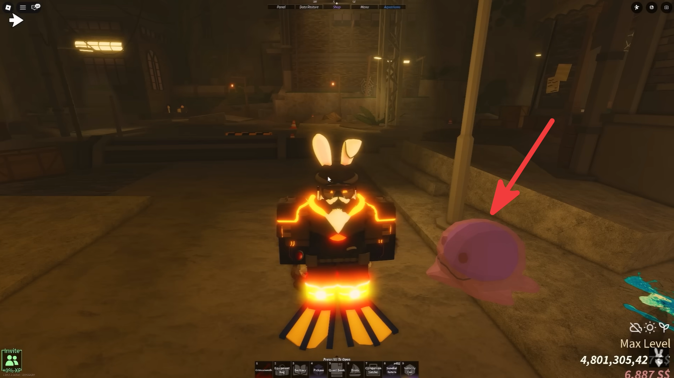 Smudge companion spawns near player in Fisch Roblox
