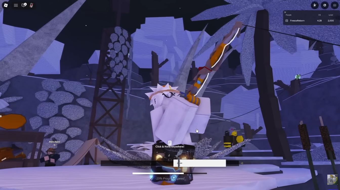 Shady Rod showcase in Fisch Roblox