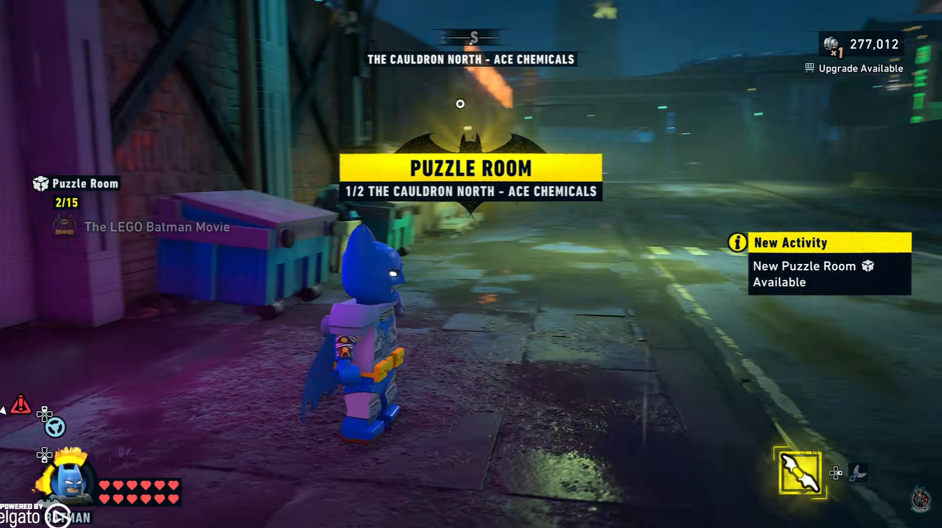 Puzzle room in LEGO Batman Legacy of the Dark Knight
