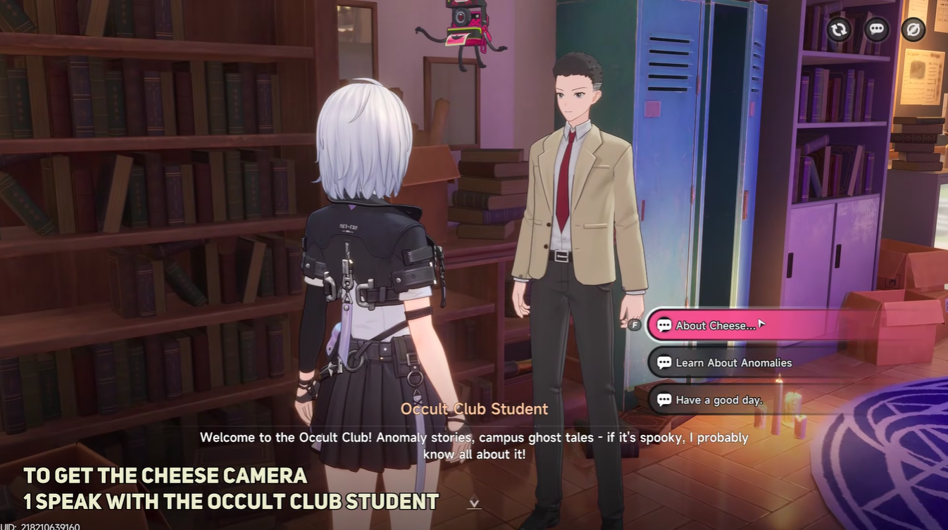 Neverness to Everness: Cheese Camera Location and Uses Explained - Occult Club Student Quest