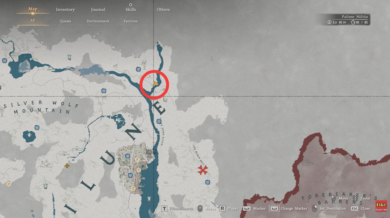 Coot bird pet location in Crimson Desert