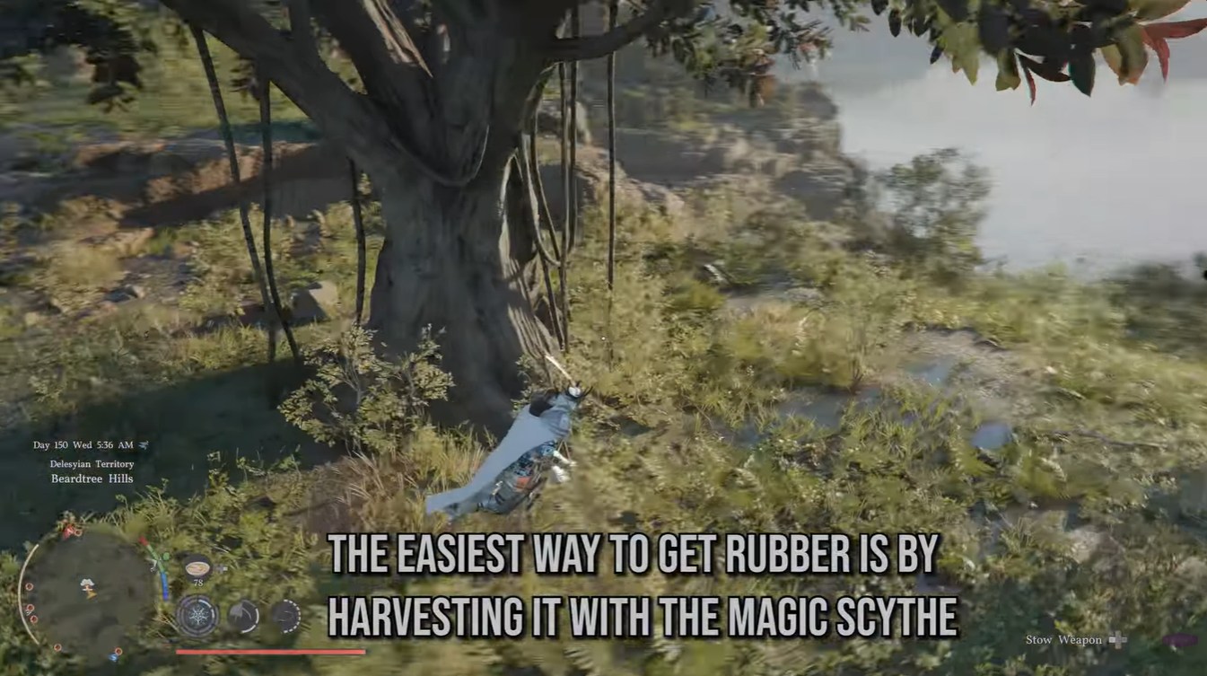 How to Farm Rubber Fast in Crimson Desert Using the Magic Scythe