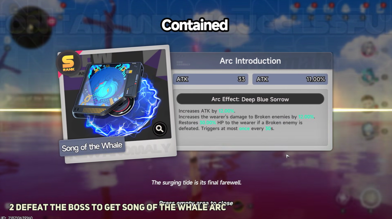 Song of the Whale S-Tier Plasma Arc Neverness to Everness (NTE): Sea Prisoner Location