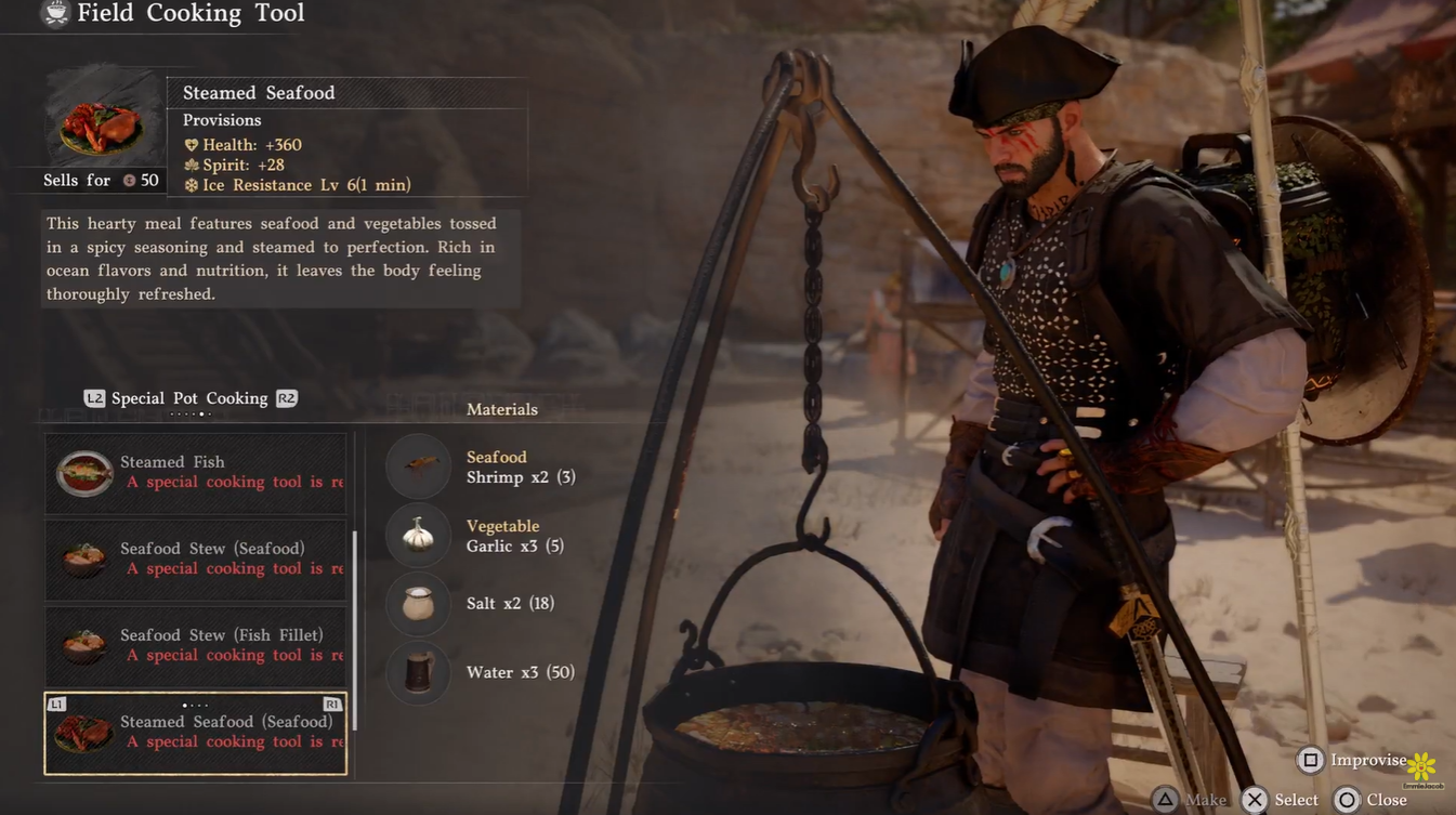 Crimson Desert: Marinated Meat and Steamed Seafood Recipe Locations Guide
