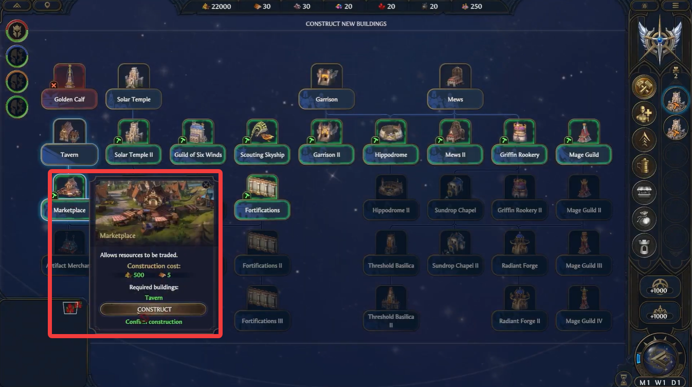 How to Trade, Buy, and Sell Resources in Heroes of Might and Magic Olden Era