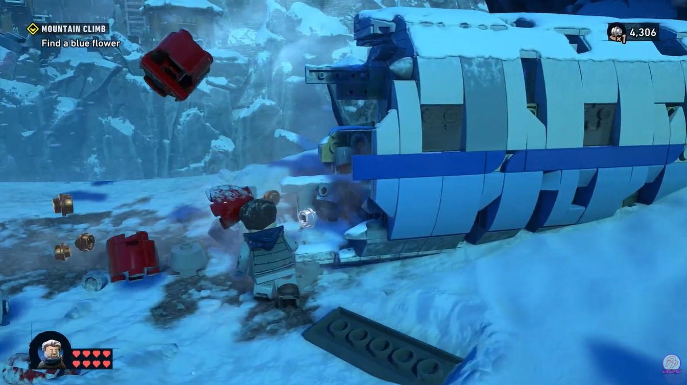 How to Use the Launcher Parachute in Mountain Climb LEGO Batman Legacy Dark Knight