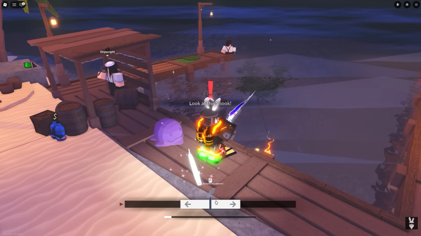 Fishing using the Moonlit Rod in Fisch Roblox