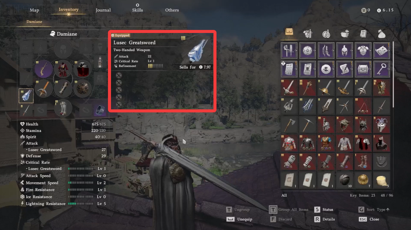 Crimson Desert Lusec Greatsword Location, Stats, Effects, and Vendor Guide