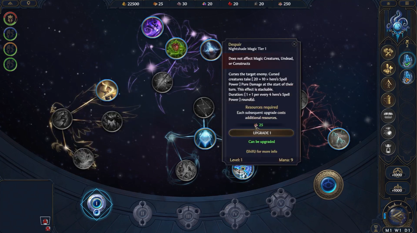 Unlock spells in Heroes of Might and Magic Olden Era: Mage Guilds and Spellbook Uses Explained