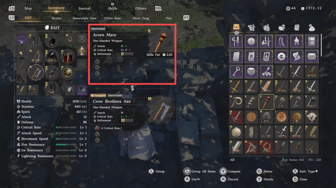 Crimson Desert Acorn Mace Location, Stats and Effects Explained