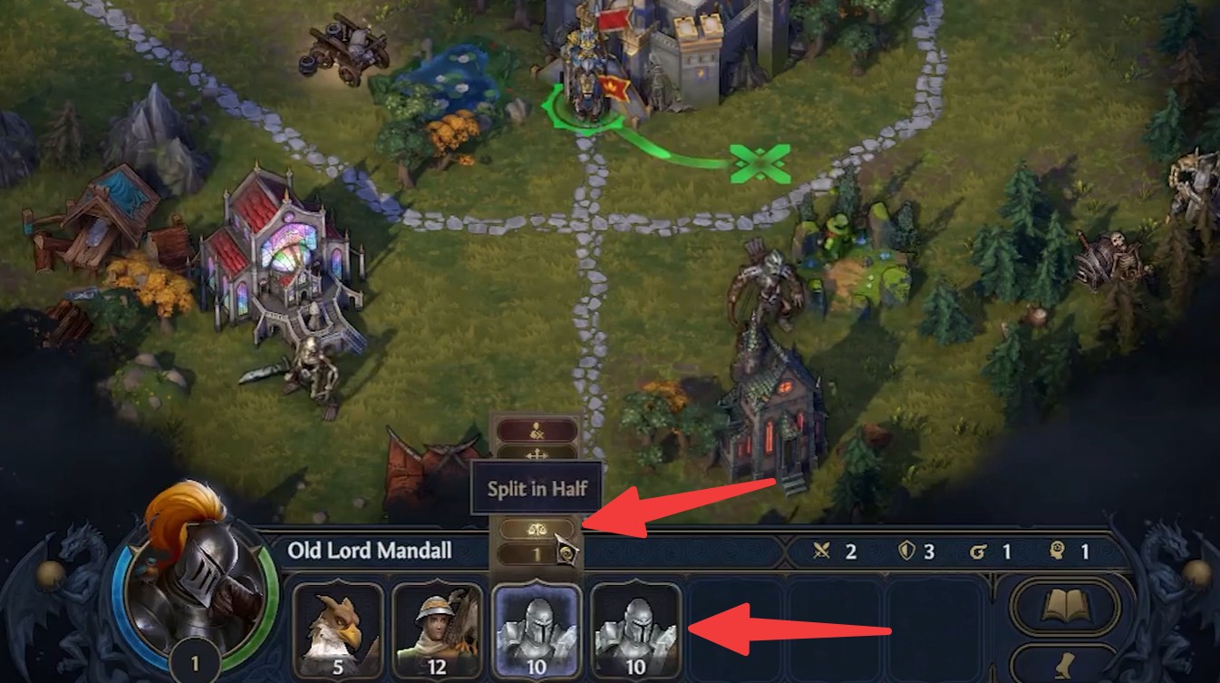 How to Split Unit Stacks in Heroes of Might and Magic Olden Era - All Splits Explained