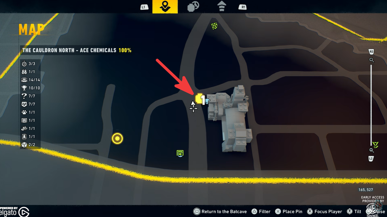 Puzzle room location in LEGO Batman Legacy of the Dark Knight