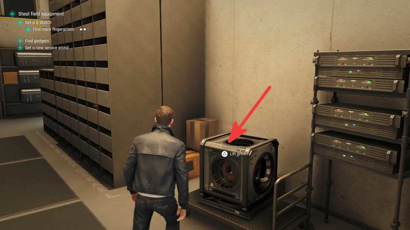 007 First Light fingerprint location near the generator equipment in the facility