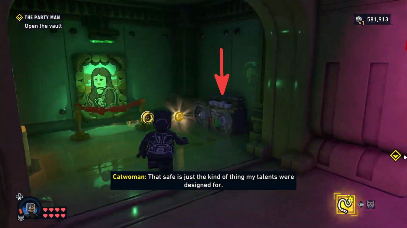 Final boombox collectible appearing in the next Party Man mission section after placing the Joker head on the podium.