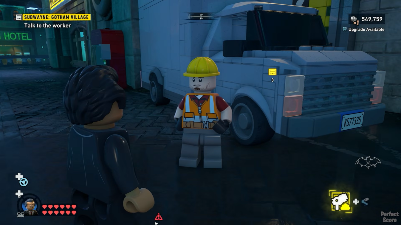 LEGO Batman Legacy of the Dark Knight Unlock Subwayne in Robinson Park in Gotham Village