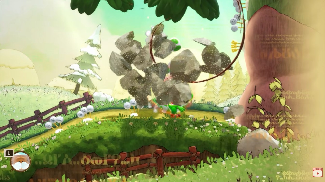 Second Scatterpuff Flower revealed after destroying the stone statue.