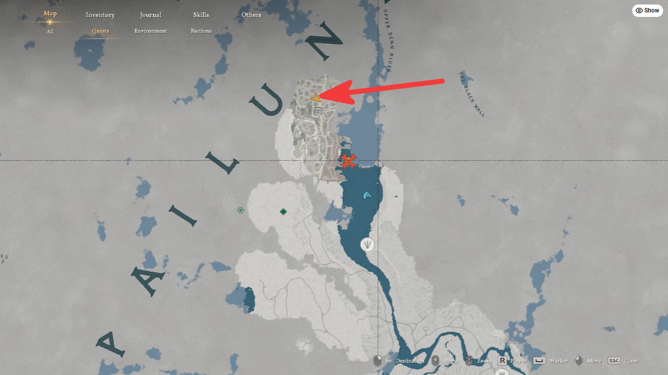 Location to find hidden explosives in Driving out the Shadows quest in Crimson Desert