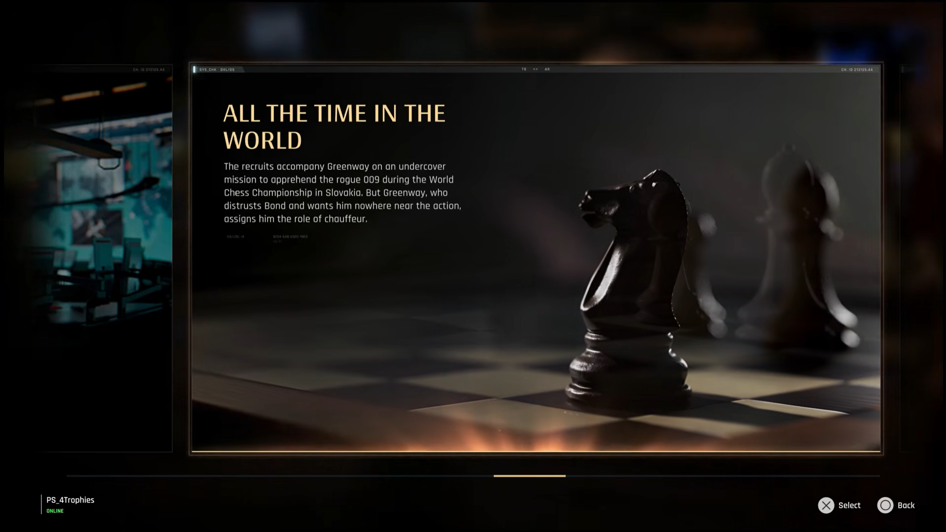 All the time in the world chapter poster in 007 first light