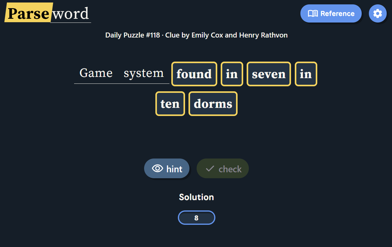 Parseword Hints and Solutions Today: May 27, 2026