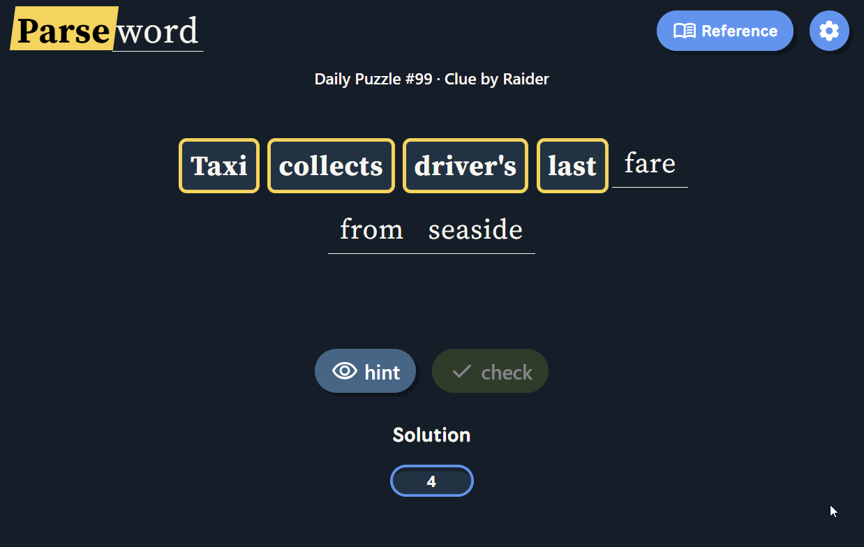 Parseword Hints and Solutions Today: May 08, 2026