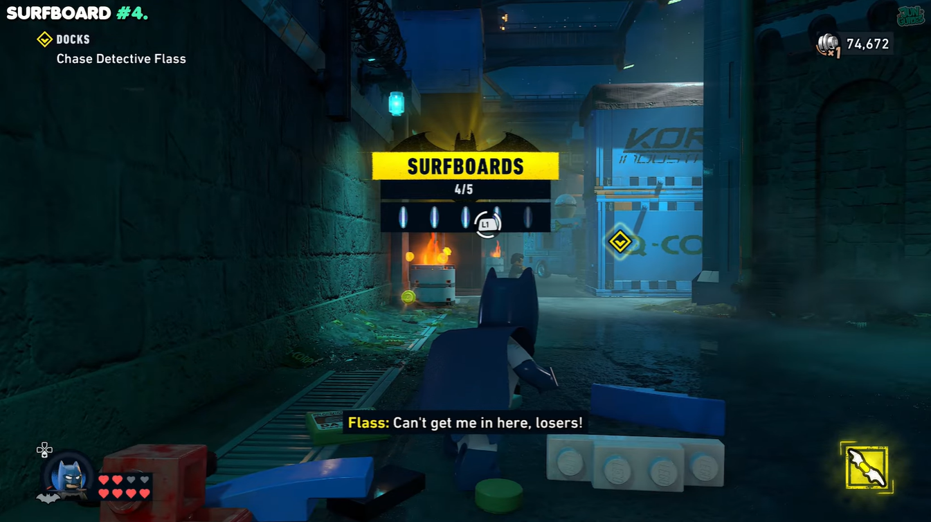 All Surfboards locations in LEGO Batman Legacy of the Dark Knight