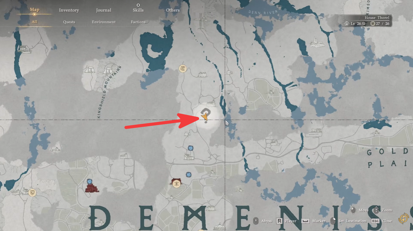 Location of Secret Chamber of the Golden Plains Puzzle in Crimson Desert