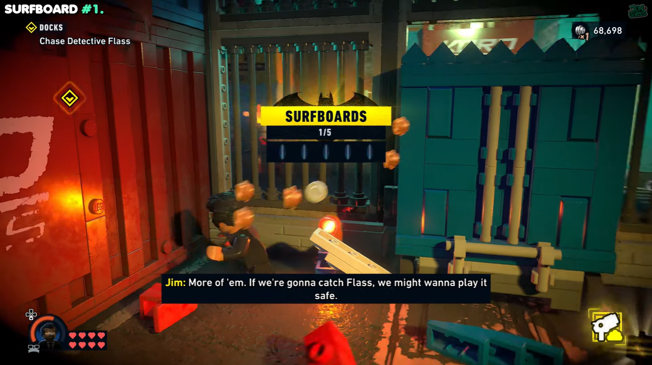 All Surfboards locations in LEGO Batman Legacy of the Dark Knight