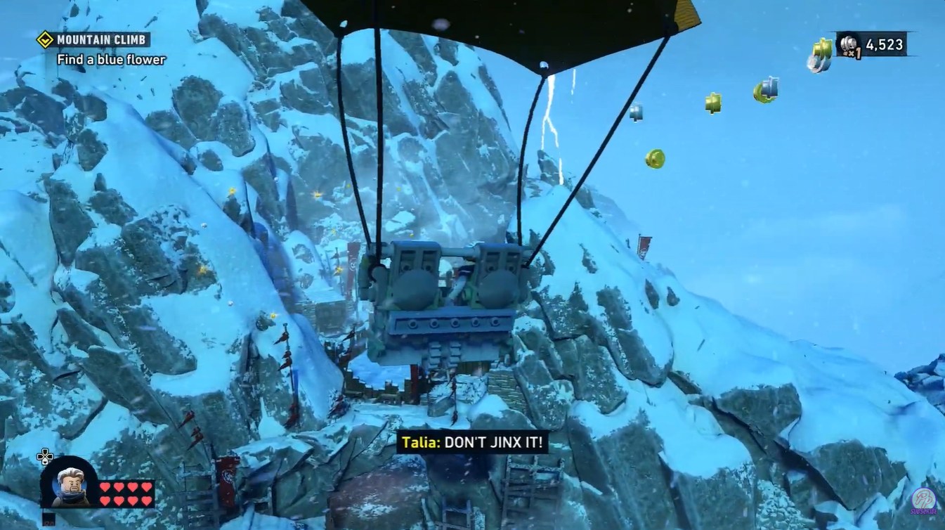 How to Use the Launcher Parachute in Mountain Climb LEGO Batman Legacy Dark Knight