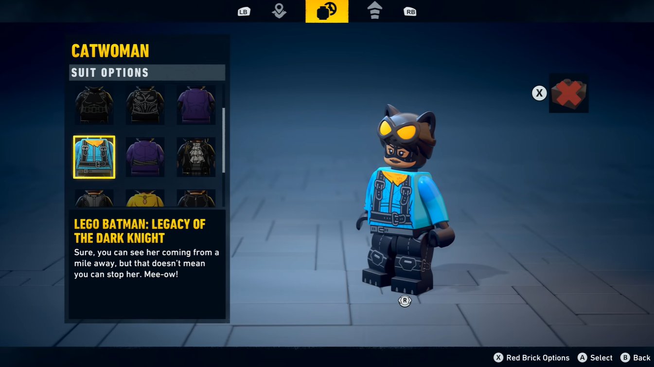 All Suits and Vehicles in LEGO Batman Legacy Of The Dark Knight