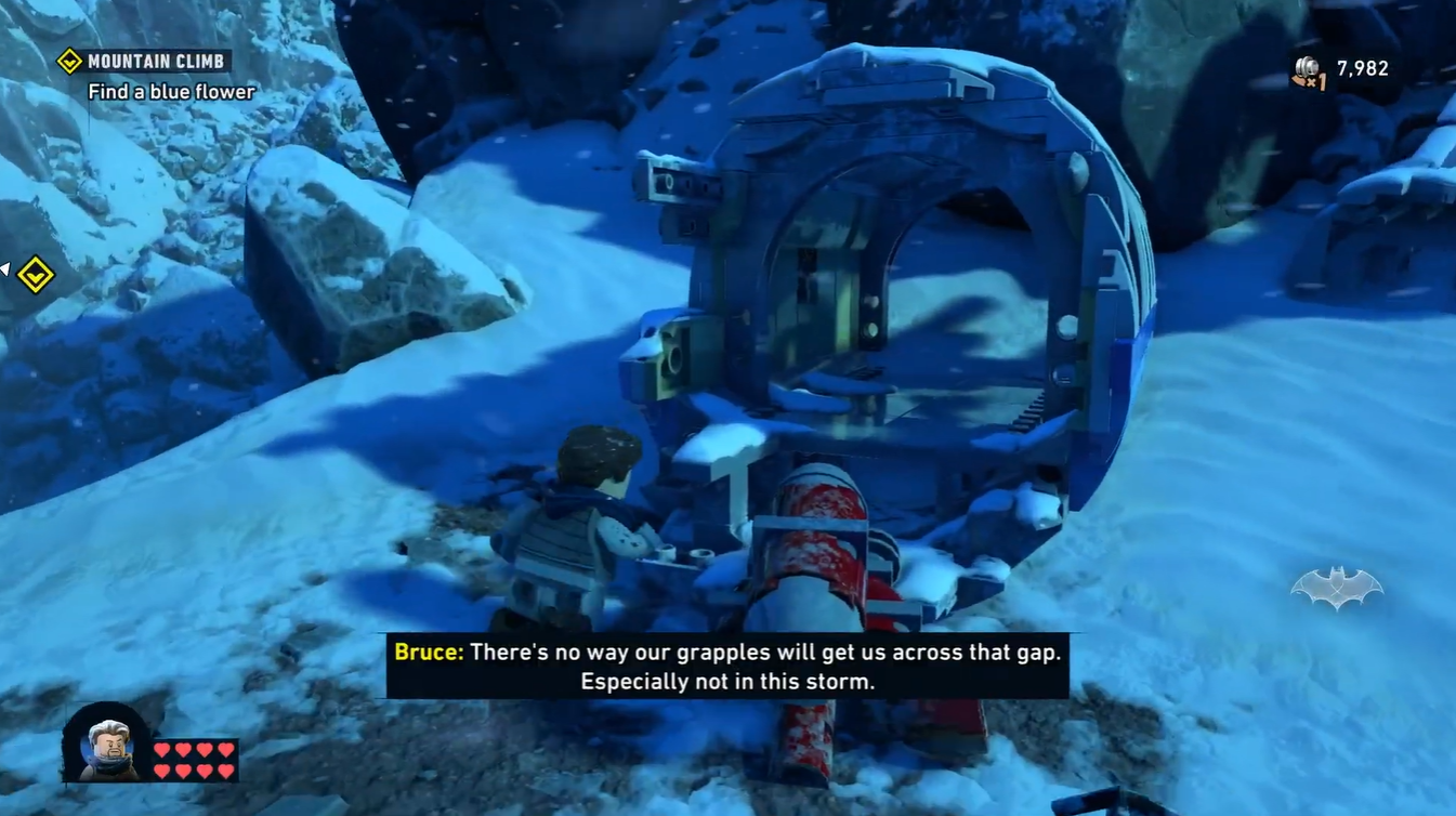 How to Find a Blue Flower in LEGO Batman Legacy of the Dark Knight Mountain Climb
