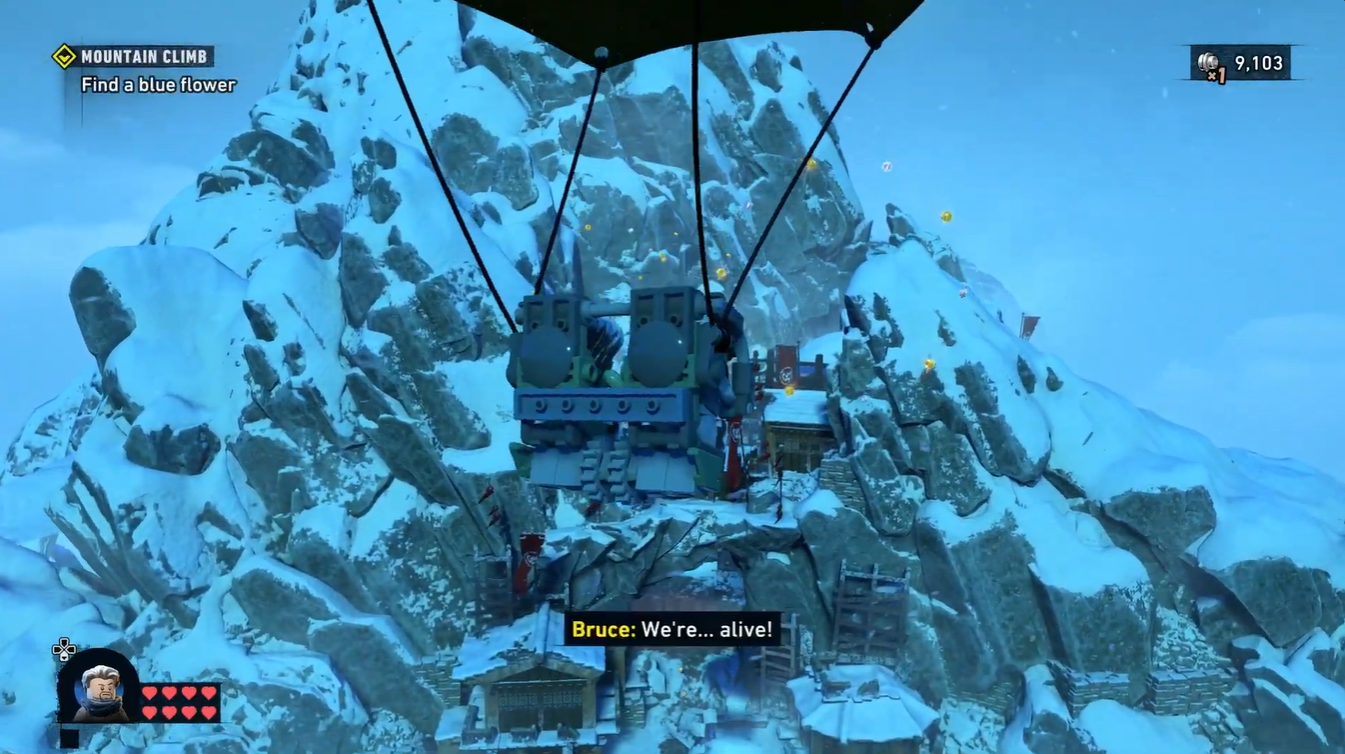 How to Find a Blue Flower in LEGO Batman Legacy of the Dark Knight Mountain Climb