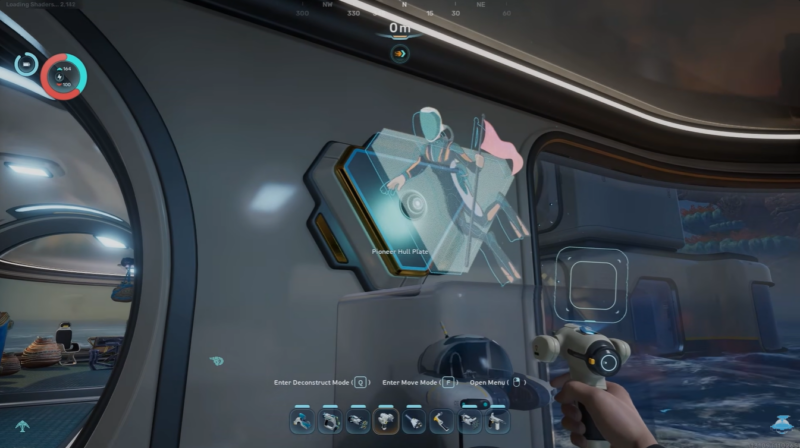 Pioneer Hull Plate equipped in Subnautica 2