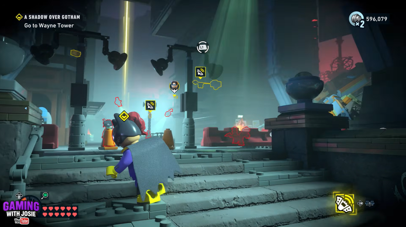 Enemies reacting to the activated speaker distraction during the Computer Wiz challenge
