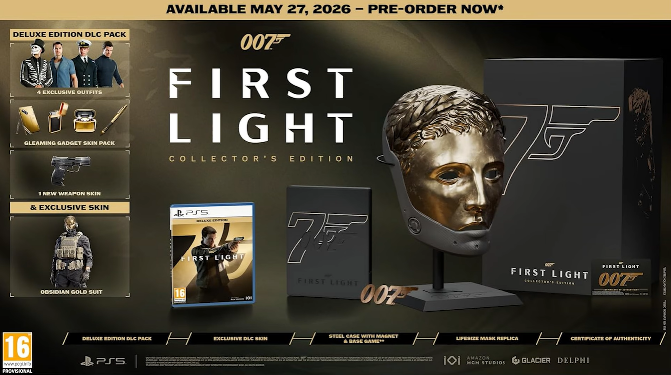 Image showing exclusive items in 007 First Light Collector's Edition