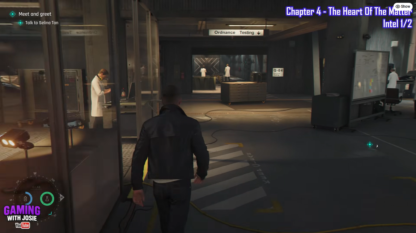 Reaching the Q-Lab in 007 First Light Chapter 4 The Heart of the Matter
