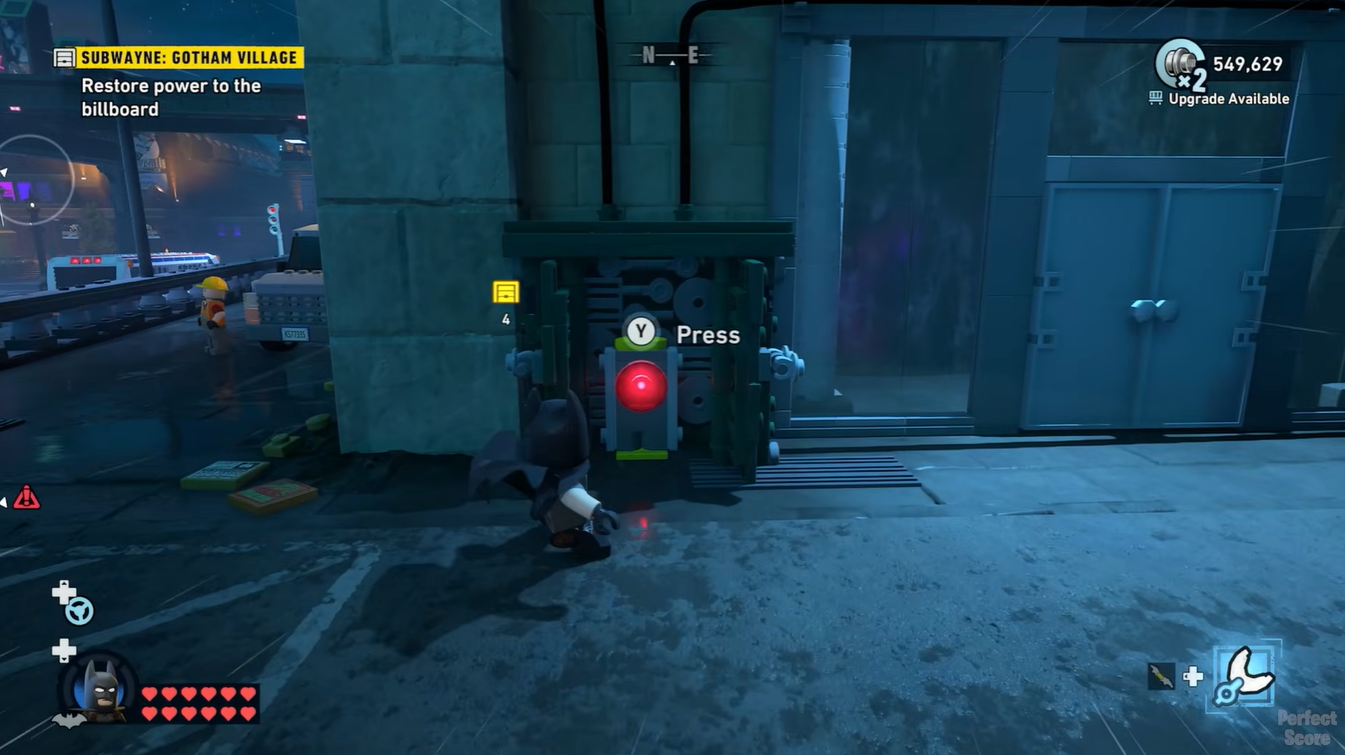 LEGO Batman Legacy of the Dark Knight Unlock Subwayne in Robinson Park in Gotham Village