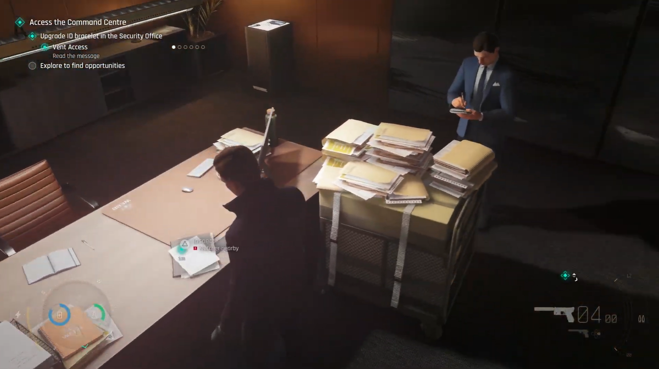 Riddle note on the meeting room table containing clues for the Security Office keypad combination in 007 First Light