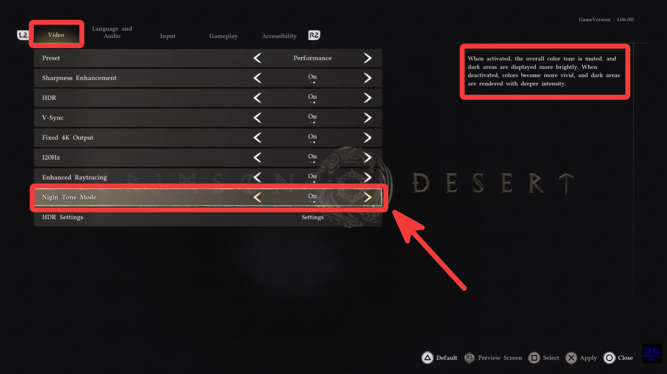 Crimson Desert Night Tone Mode Explained - Patch 1.06.00 Update and How It Works
