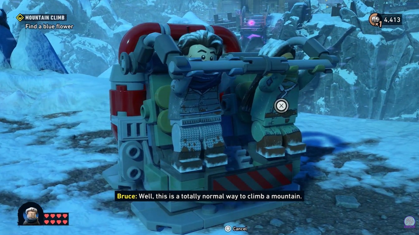 How to Use the Launcher Parachute in Mountain Climb LEGO Batman Legacy Dark Knight