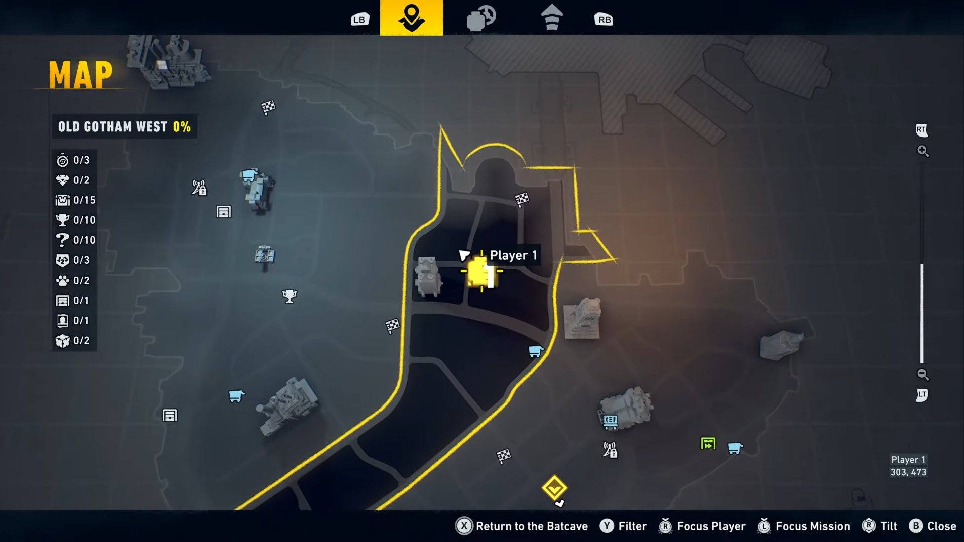 Old Gotham West Location in Lego Batman: Legacy of the Dark Knight