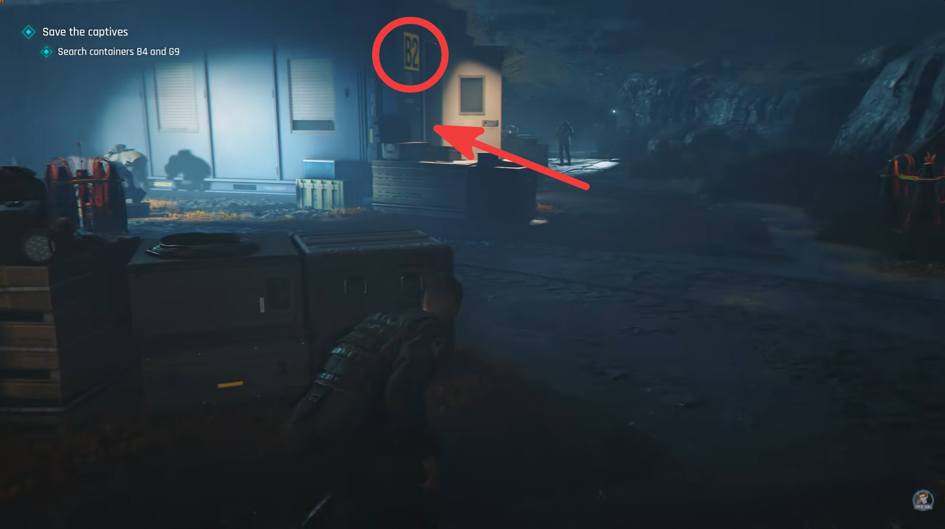 Location of b2 container in 007 First Light Prologue Mission
