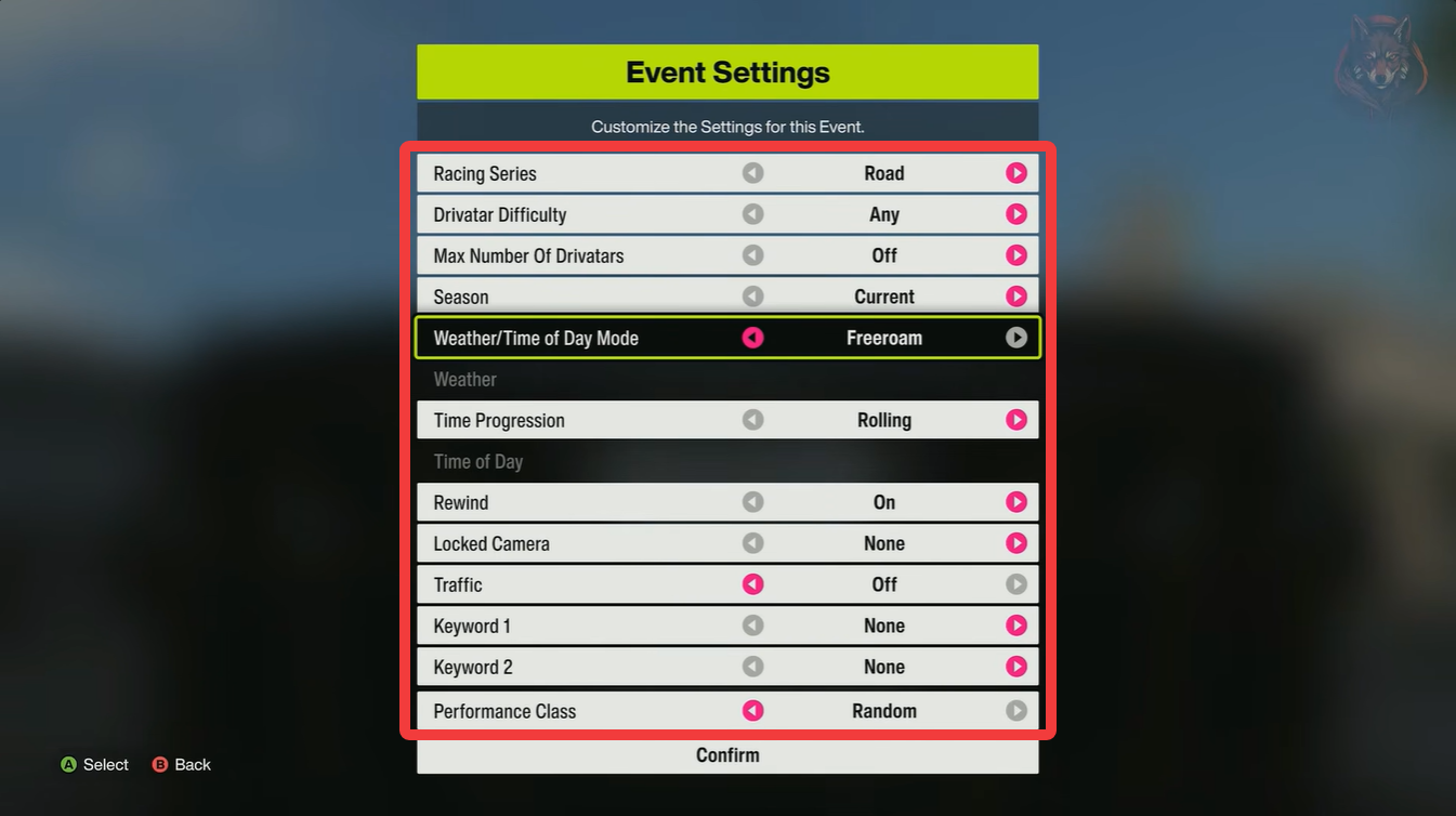 Forza Horizon 6 Custom Weather and Season Setup Guide: How To Change Weather and Time