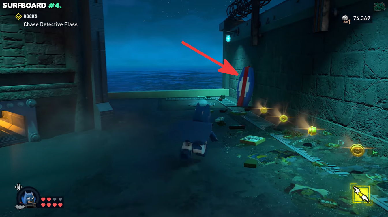 All Surfboards locations in LEGO Batman Legacy of the Dark Knight