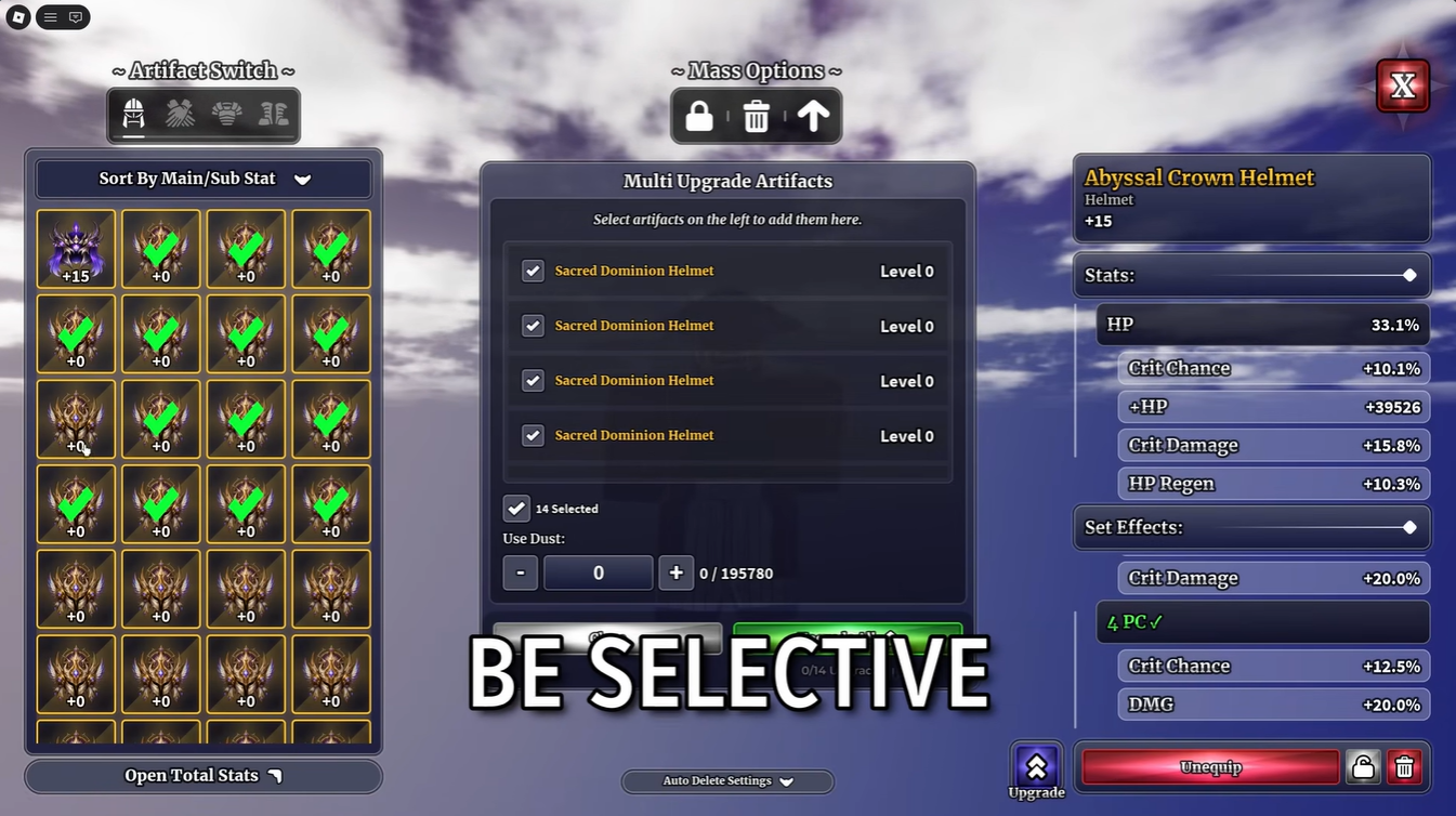 Sailor Piece Sacred Dominion Guide: Best Artifact Build for Maximum DPS