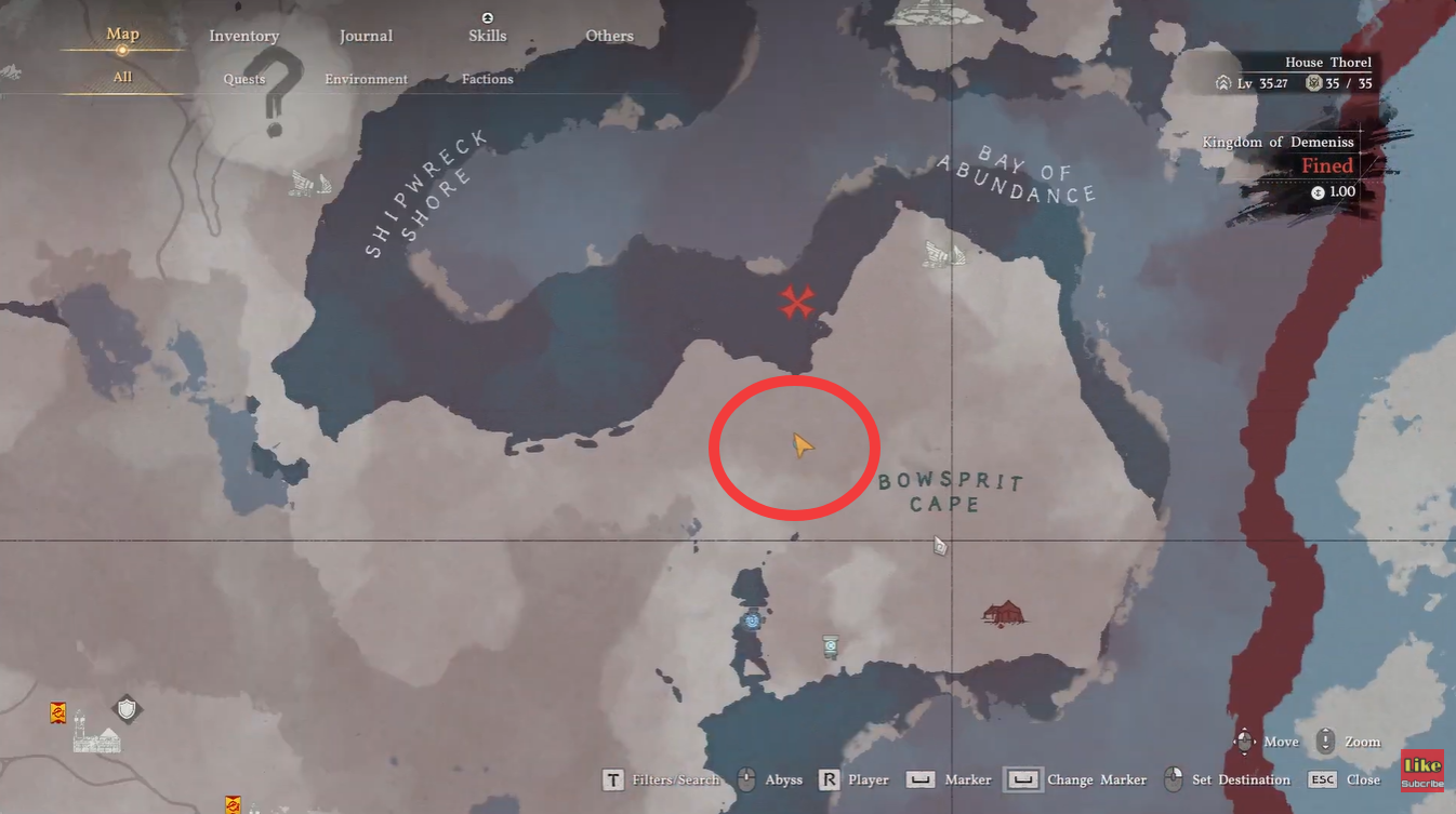 Where to find the Kiwi Bird in Crimson Desert location