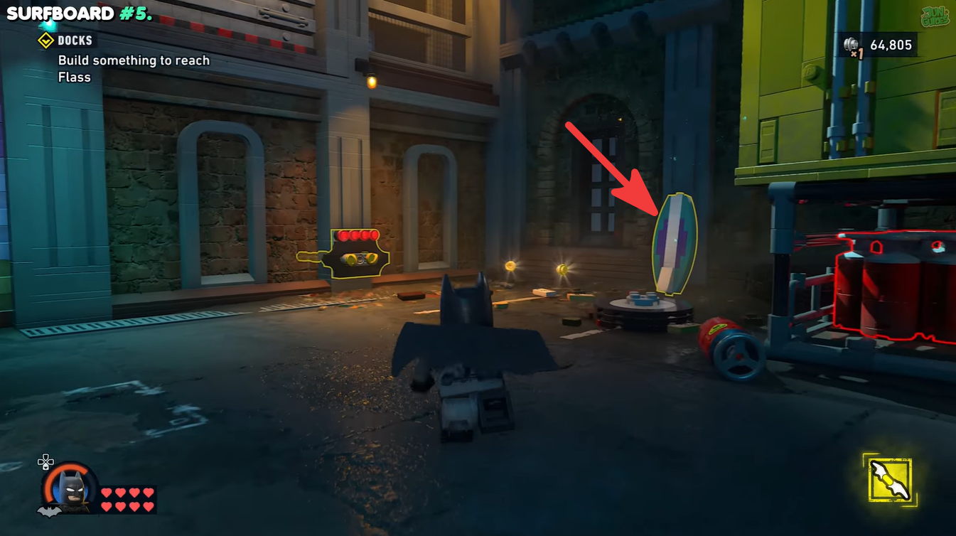 All Surfboards locations in LEGO Batman Legacy of the Dark Knight